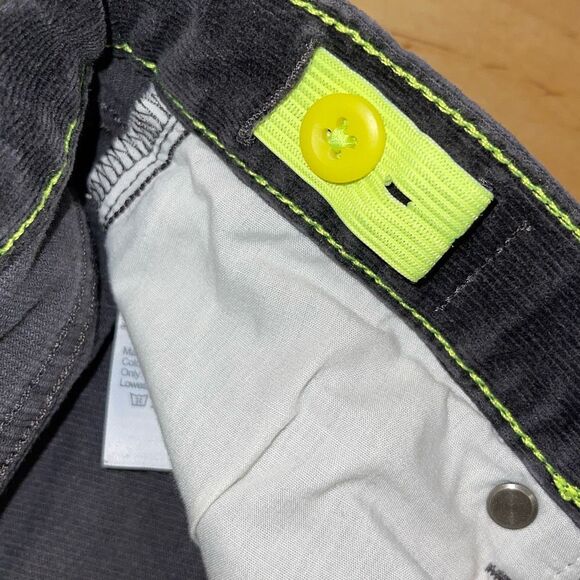 Crewcuts Kids Adjustable Waist Cotton Blend Corduroy Pants Black Size 12 - Picture 6 of 9